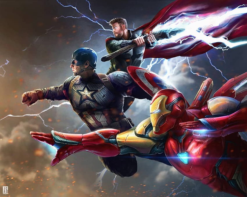 Let's goooo!!!!! Name a more iconic trio. After about a week of working on this I'd say it's finally done. Around 18 …, avengers trio HD wallpaper