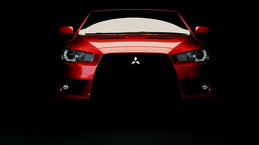 Mitsubishi-Logo Schwarz HD-Hintergrundbild