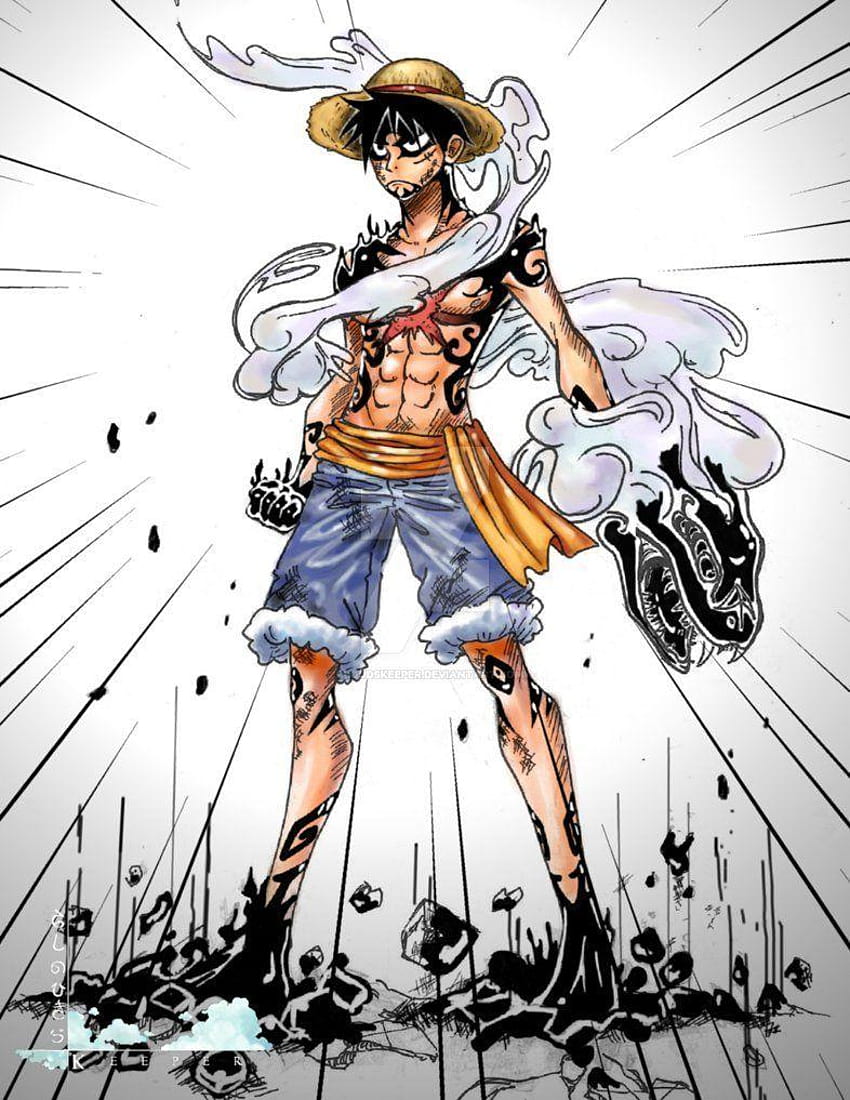 Luffy gear second-desenho/fanart