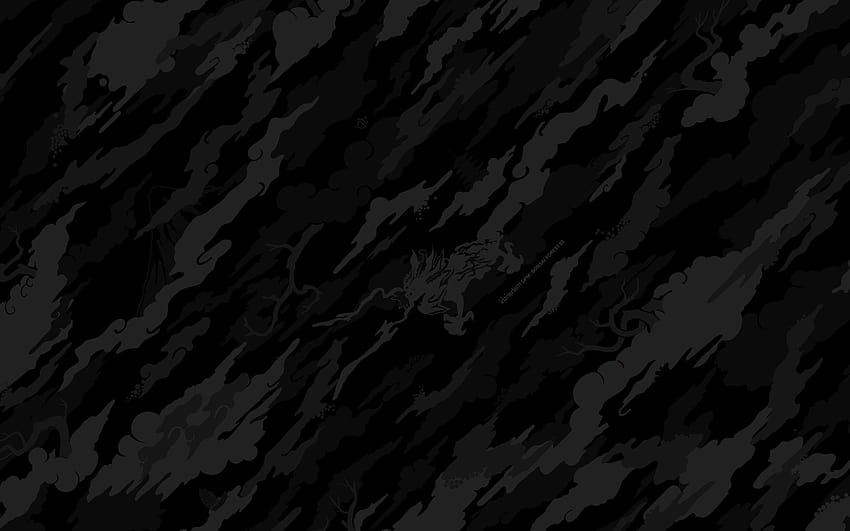 black camo, camouflage HD wallpaper