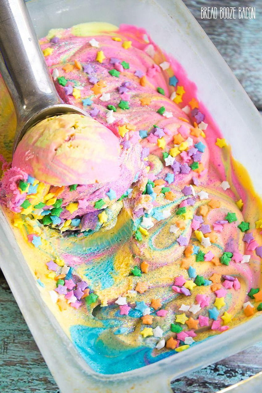 Dai un'occhiata al gelato all'unicorno. È così facile da fare!, waffle taco gelato Sfondo del telefono HD