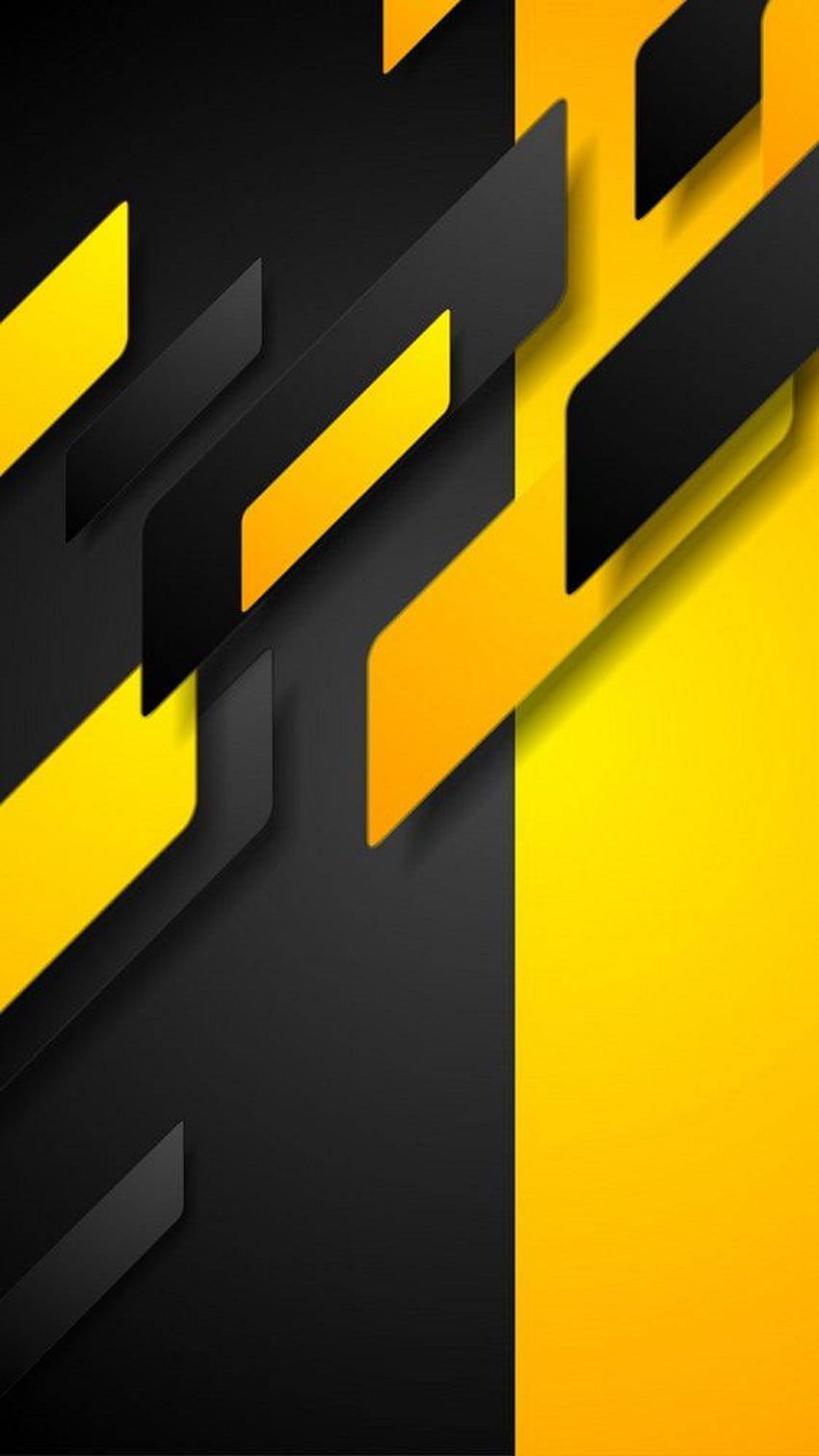 Conception abstraite 7, jeu jaune Fond d'écran de téléphone HD