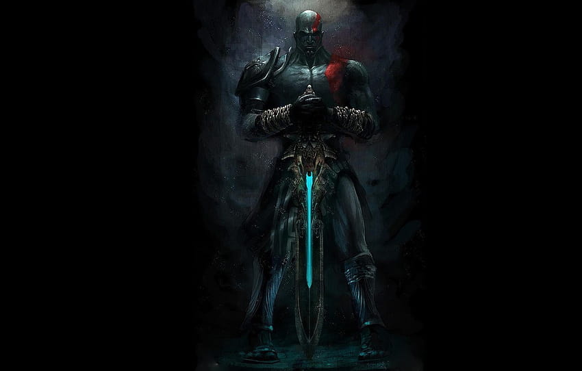 Tattoo, chain, black, kratos, God Of War, tatoo, God of war, Kratos, The  Sword Of Olympus , section игры, god of war black HD wallpaper