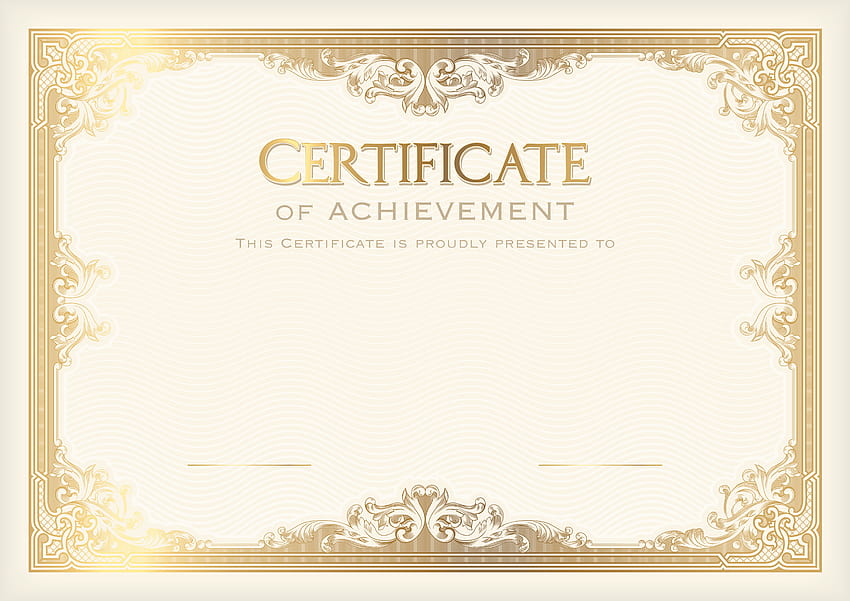 Il certificato di diploma borda l'alta risoluzione Sfondo HD