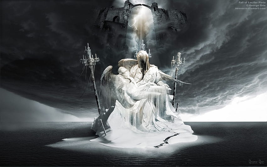 Fall of Lucifer Pieta, George Grie HD wallpaper