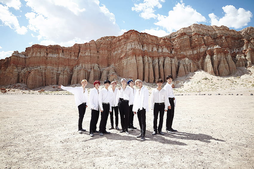 NCT 127 Talk Filming 'Highway to Heaven' Video in Mojave Desert HD wallpaper