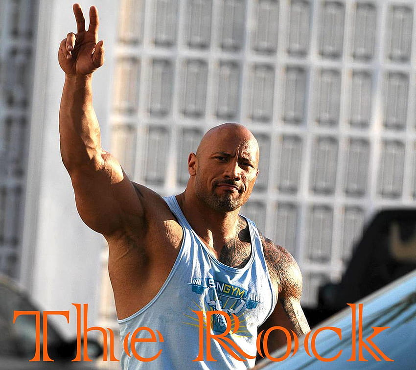 WWE The Rock Dwayne Johnson, wwe rock papel de parede HD
