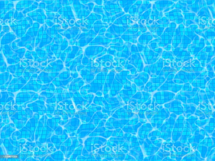 Realistic Blue Swimming Pool Stock Illustration, pool water texture HD wallpaper