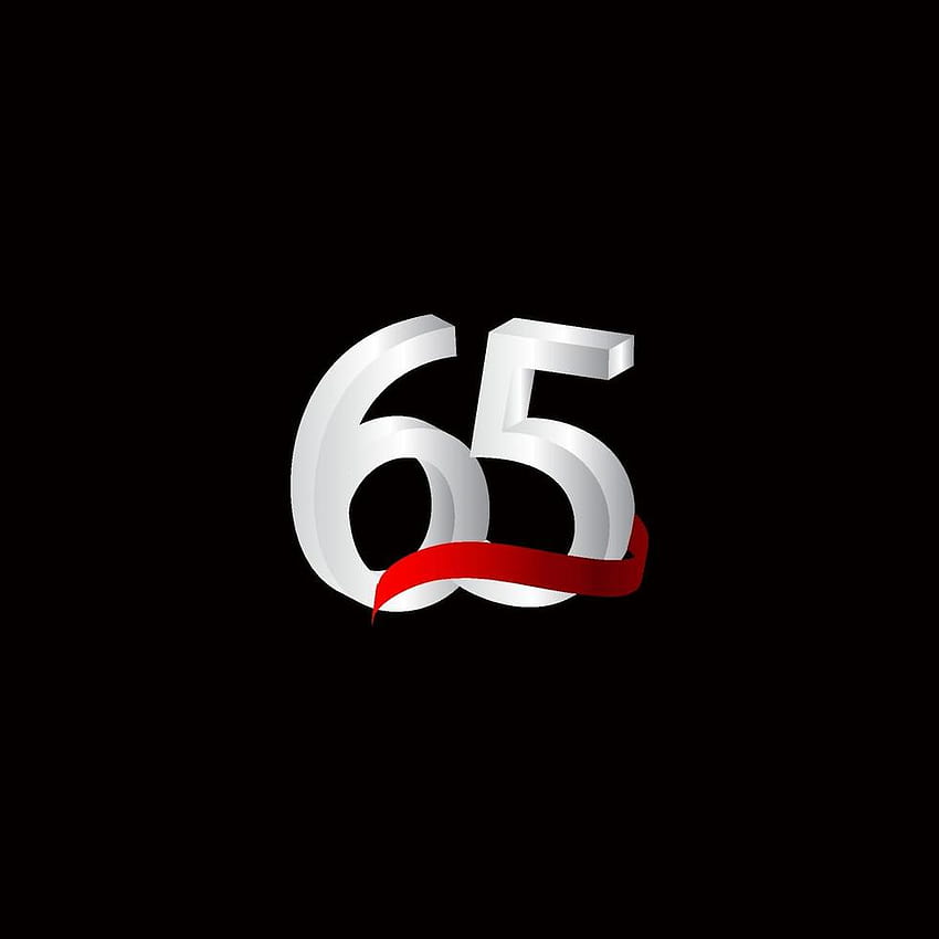 Número de celebración de aniversario de 65 años Ilustración de diseño de plantilla de vector en blanco y negro 2107828 Arte vectorial en Vecteezy, número 65 fondo de pantalla del teléfono