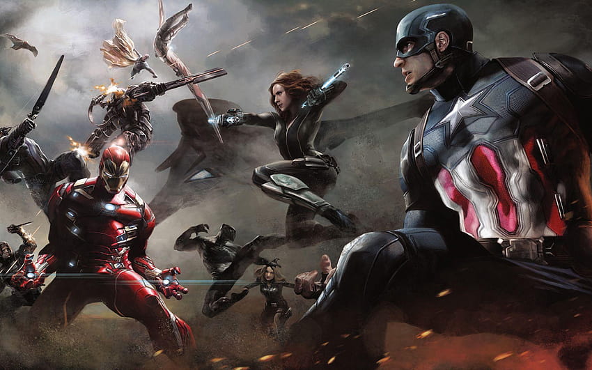 Captain America Civil War Artwork, art work HD wallpaper