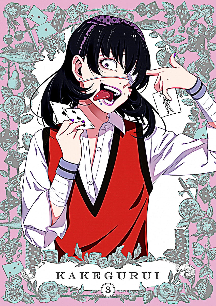 Anime : Kakegurui Character : Midari Ikishima, kakegurui ps4 aesthetic HD phone wallpaper