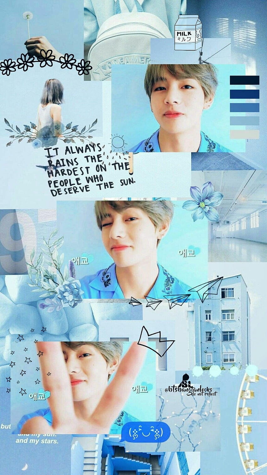 BTS Aesthetic Wallpapers    REQUEST Floral Taehyung Aesthetic  Wallpaper