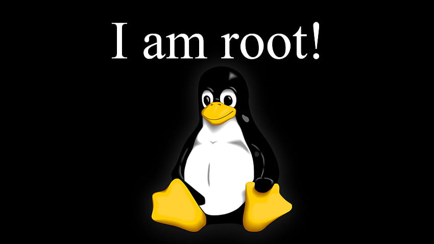 White and black penguin with i am robot text overlay, Linux, GNU, dark  linux penguin HD wallpaper | Pxfuel