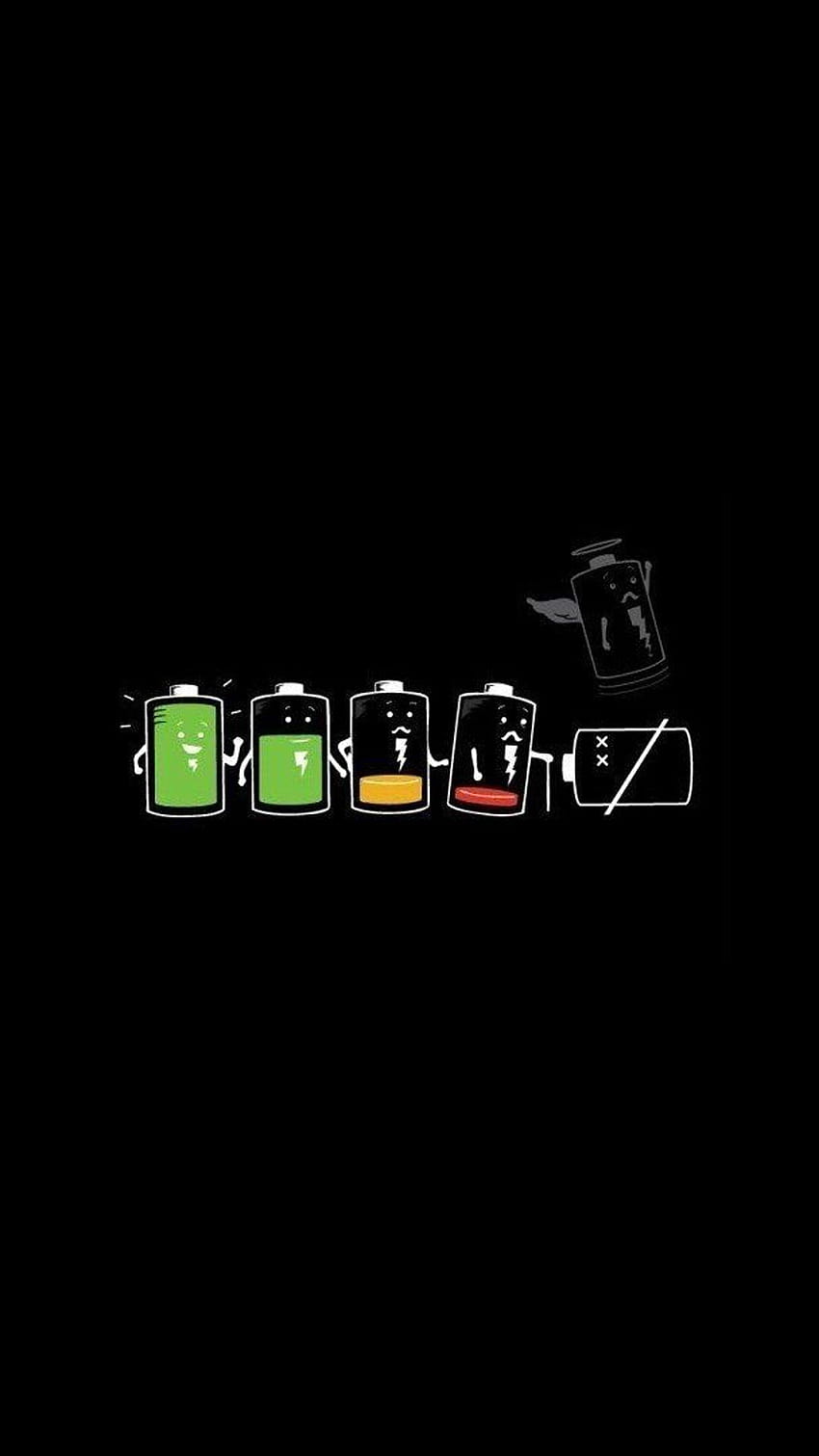 The Battery Life. Funny cartoon art iPhone . Tap to see, funky aky mobile HD phone wallpaper