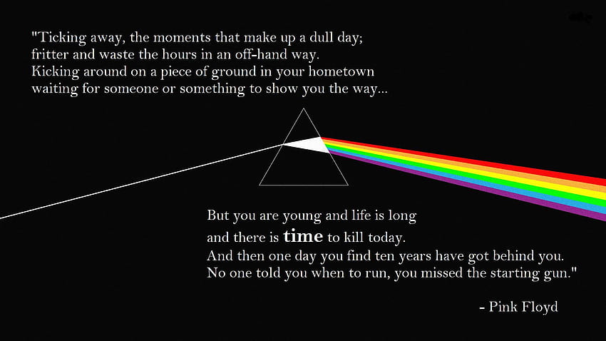 Tykanie, chwile, które składają się na nudny dzień..., czas Pink Floyd Tapeta HD