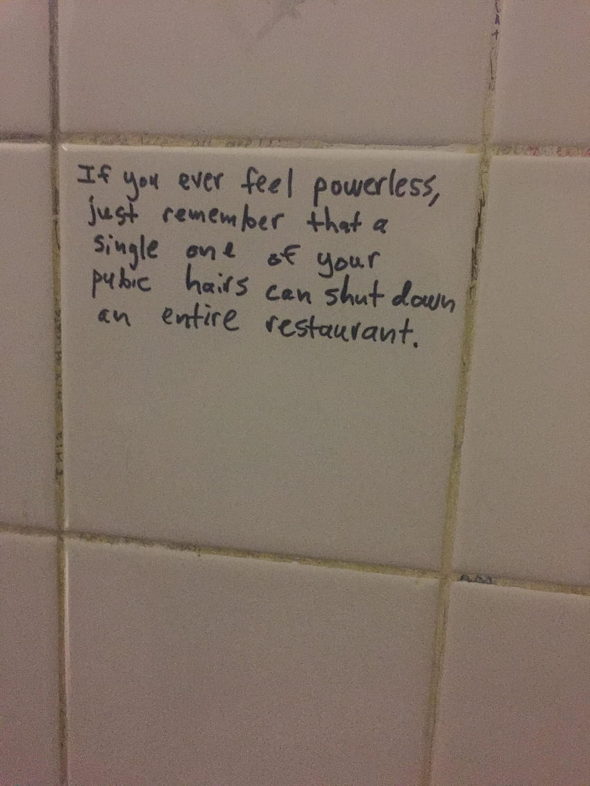 The 20 Most Epic Things Ever Written In Bathroom Stalls! HD phone wallpaper