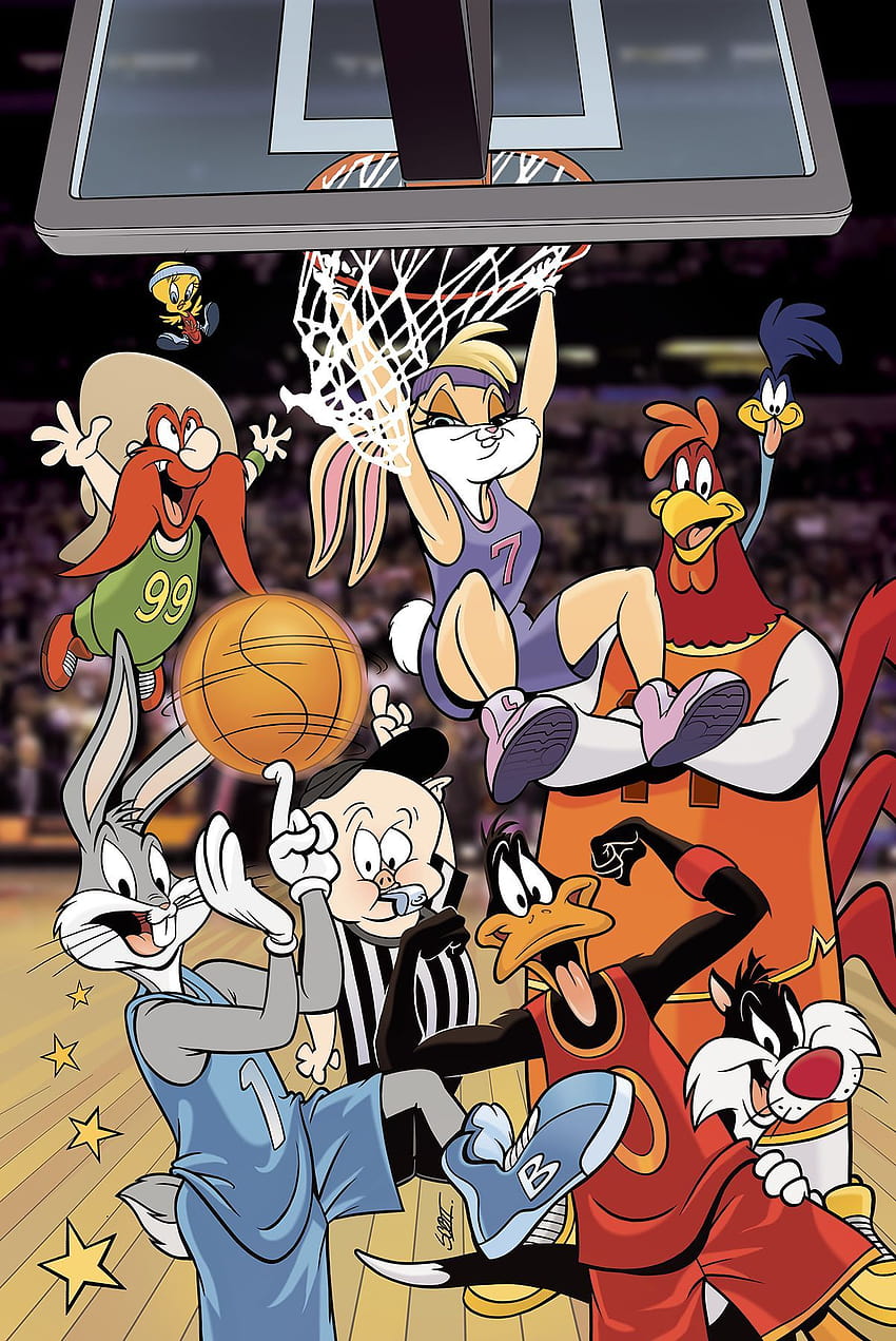 Looney Tunes Koszykówka, drużyna toon Tapeta na telefon HD
