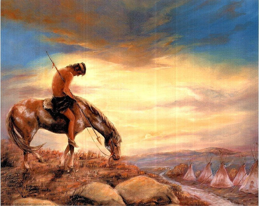 Cool Native American Horse, american paint horse HD wallpaper