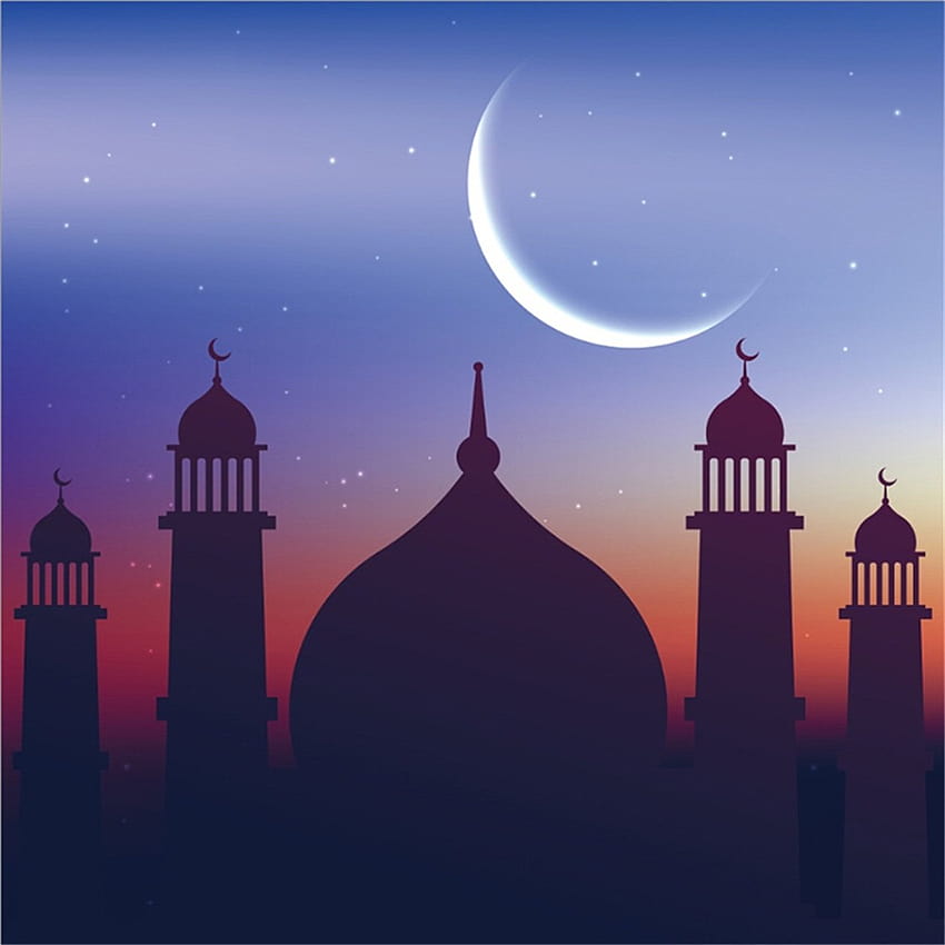 Amazon : CSFOTO 8x8ft Ramadan Backdrop Mosque Silhouette Backgrounds for graphy Ramadan Muslim Islam Religion Arabic Islamic Pray Arab Eid : Electronics, islamic prayer HD phone wallpaper