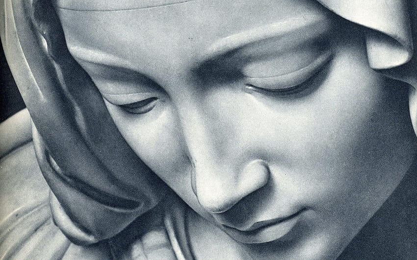 Pieta – Face of Mary, catholic mary HD wallpaper