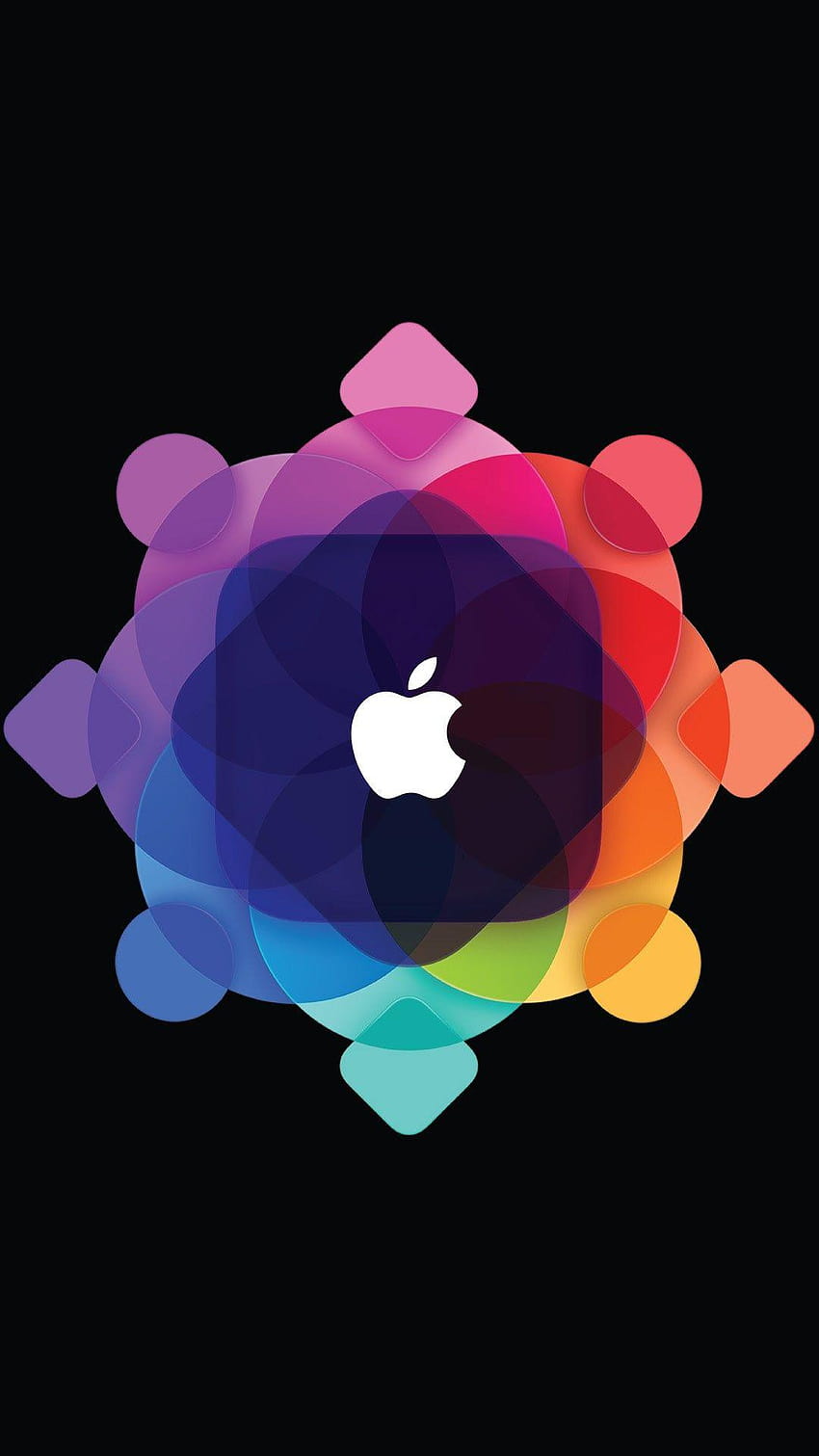 Iphone のアップル ロゴの背景、クールなアップルのロゴの背景 HD電話の壁紙