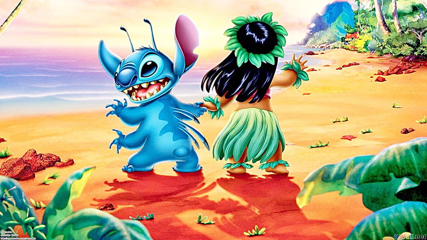 6 Lilo and Stitch iPhone, estetyczny ścieg Disneya Tapeta HD