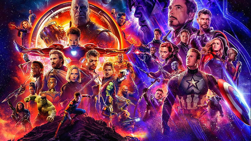 1366x768 Avengers Infinity War And Endgame Poster 1366x768 Resolution , Backgrounds, and, avengers infinity war poster HD wallpaper