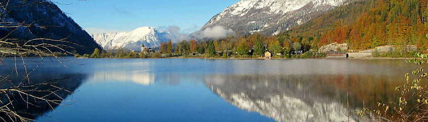 Lake Grundlsee, Austria • • Fusion by Binary, grundlsee lake alps mountain HD wallpaper