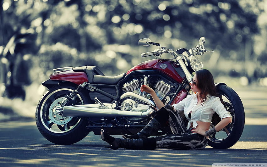 Girl Motorcycle ❤ for Ultra TV, motors HD wallpaper
