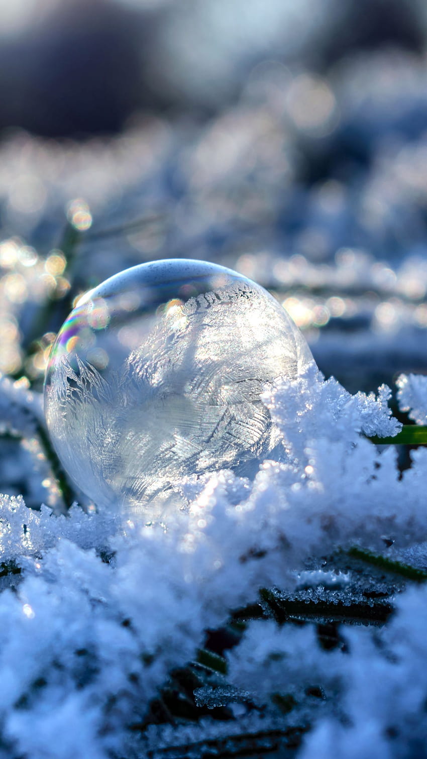 1440x2560 bubble, orb, frost, snow q samsung galaxy s6, s7, edge, note, lg g4 backgrounds, bubbles winter HD phone wallpaper