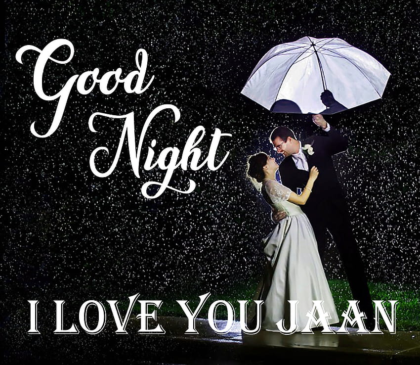 good night love ,umbrella,font,romance,rain,love,fashion accessory, caption, graphy,album cover,happy, good night my love HD wallpaper