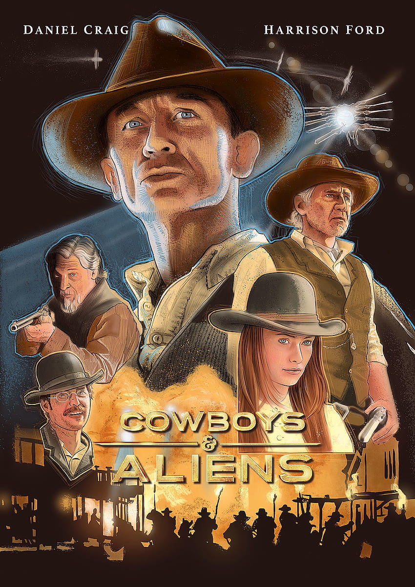 3 Latest Cowboys Vs Aliens Movie Poster HD phone wallpaper