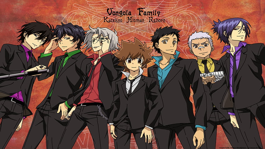 katekyo, Hitman, Reborn , Sawada, Tsunayoshi / and Mobile Backgrounds, vongola family HD wallpaper