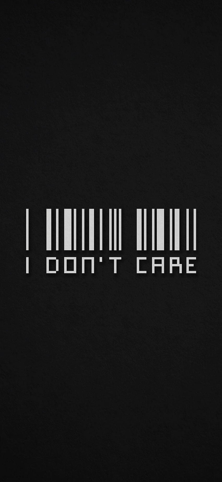 1242x2688 I Dont Care Barcode Iphone XS MAX HD phone wallpaper