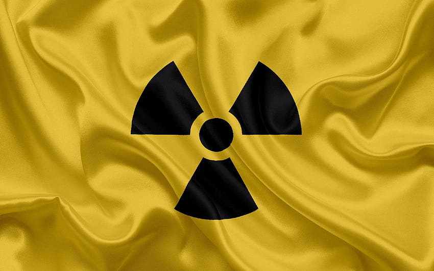 sign of radiation, danger signs, yellow silk HD wallpaper