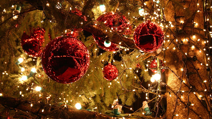 Christmas Ornaments, Lights / and Mobile, christmas decorations HD wallpaper