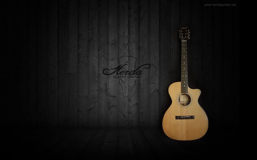 black acoustic guitar, martin guitar HD wallpaper