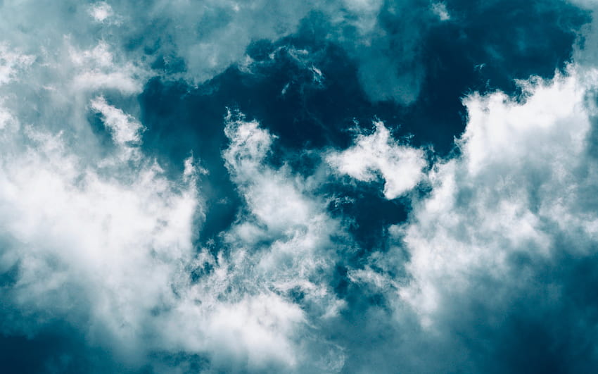 구름, 하늘, 다공성, 파란색, 흰색, 하늘색 노트북 HD 월페이퍼