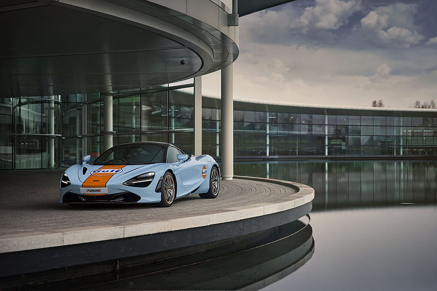 Check Out the McLaren 720S Wearing Gulf Colors, mclaren 720 2021 HD wallpaper