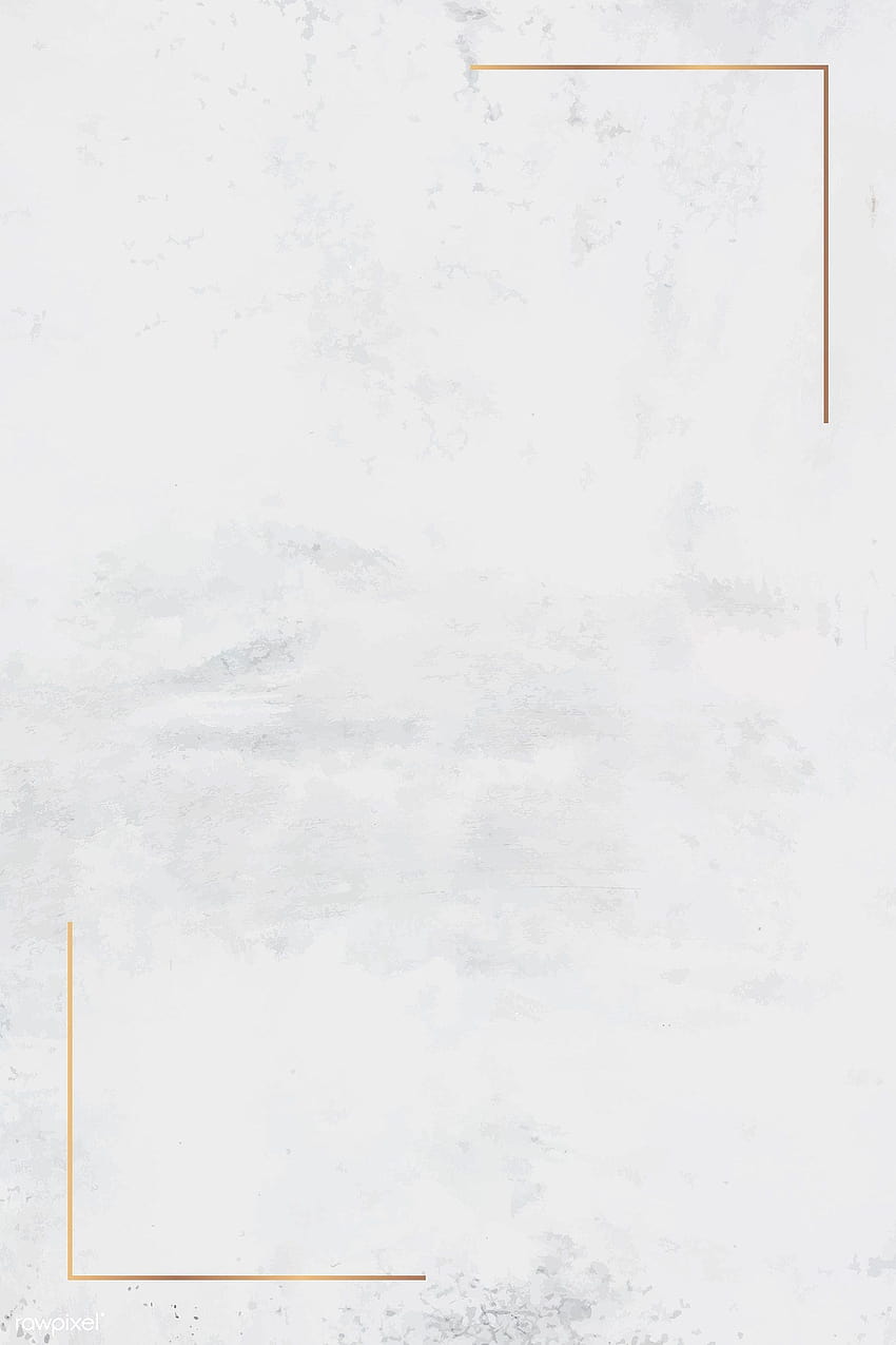흰색 대리석 배경에 있는 사각형 골드 프레임의 프리미엄 벡터 HD 전화 배경 화면