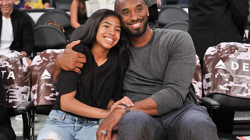 Pamięć o legendzie koszykówki Kobe Bryancie i jego córce, Giannie Bryant Tapeta HD