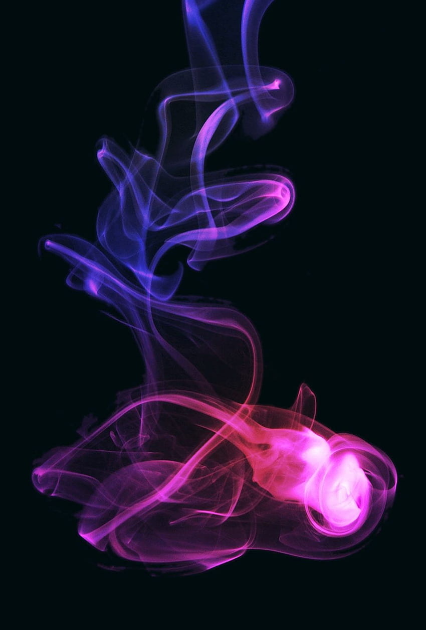 Pink Smoke Group, pink and black smoke HD phone wallpaper