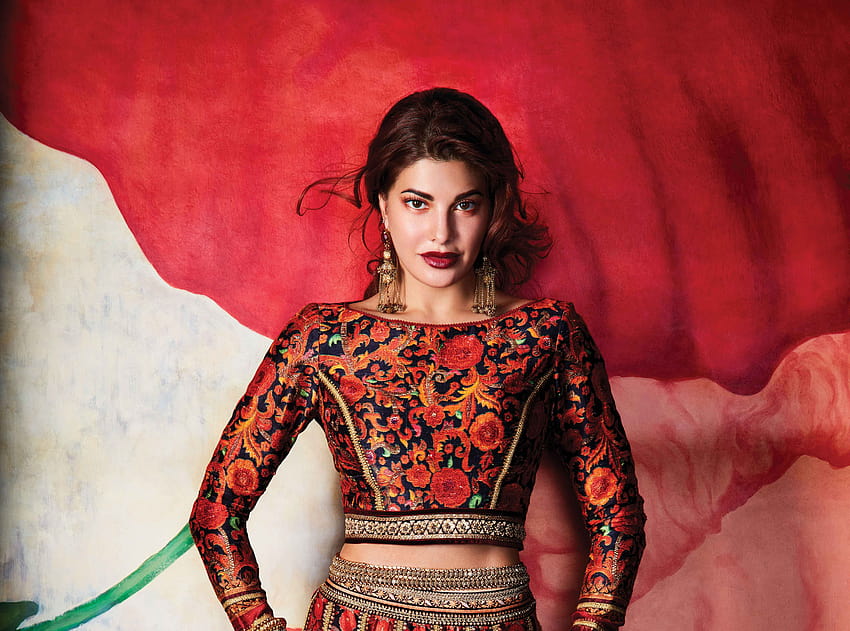Jacqueline Fernandez, Pakaian Tradisional, Etnis, pakaian India Wallpaper HD