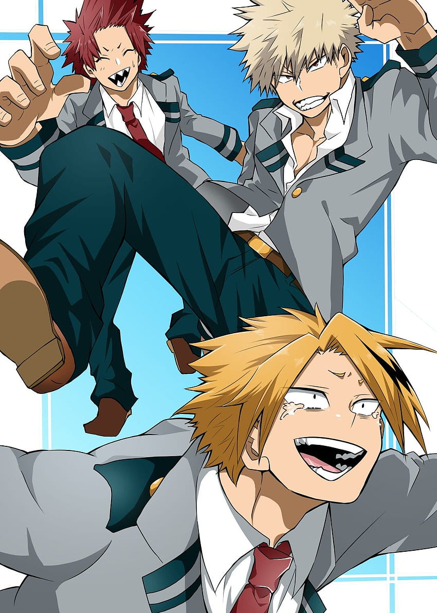 Bakugou Kirishima And Kaminari Kaminari Bakugo Kirishima Hd Phone Wallpaper Pxfuel 2242