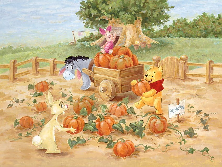 Winnie the Pooh Thanksgiving, thanksgiving 1024x768 HD wallpaper