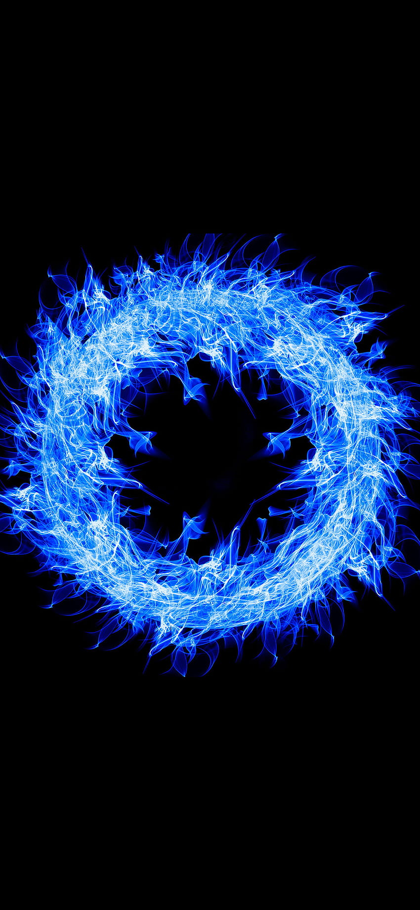 1125x2436 Blue Fire Ring Iphone XS,Iphone 10,Iphone X , Backgrounds, and, blue fire aesthetic HD phone wallpaper