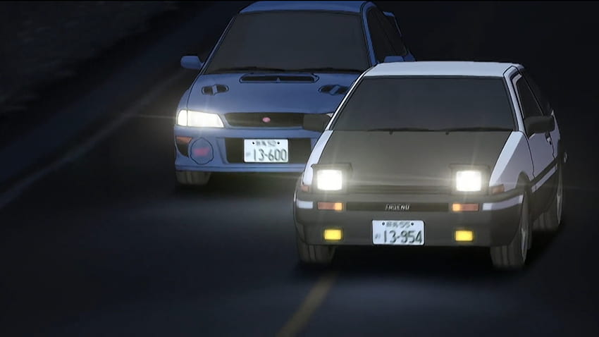 Takumi Fujiwara gegen Bunta Fujiwara, erster d Subaru HD-Hintergrundbild