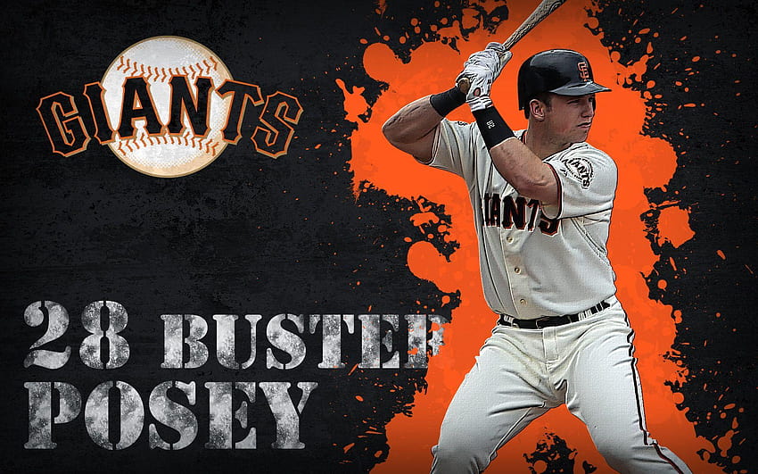 Buster Posey, Gerald Dempsey Posey III, San Francisco Giants, art american  baseball player, HD wallpaper