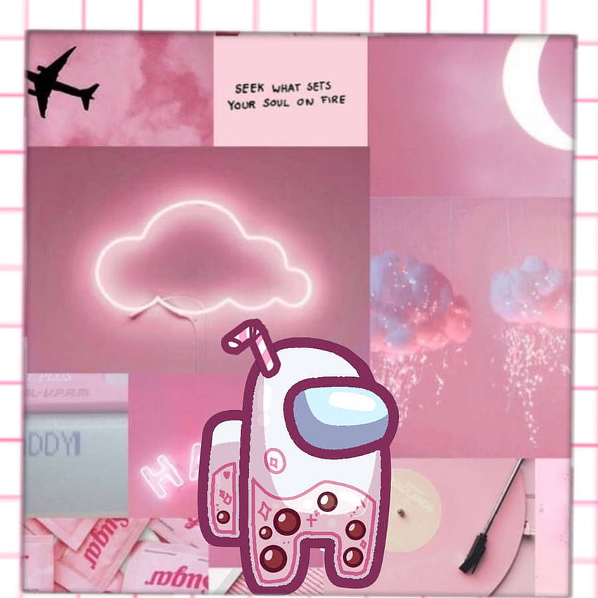 Różowa Bubble Tea wśród nas, anime Boba Tapeta na telefon HD