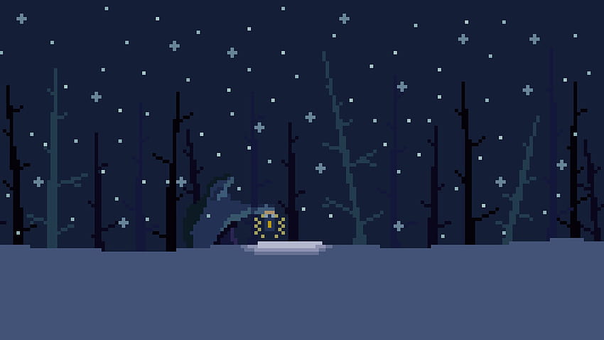 Pixel art android • For You For & Mobile, winter pixel art HD wallpaper